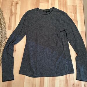 Rag and Bone Men’s Grey Merino Wool Shirt Sweater Small